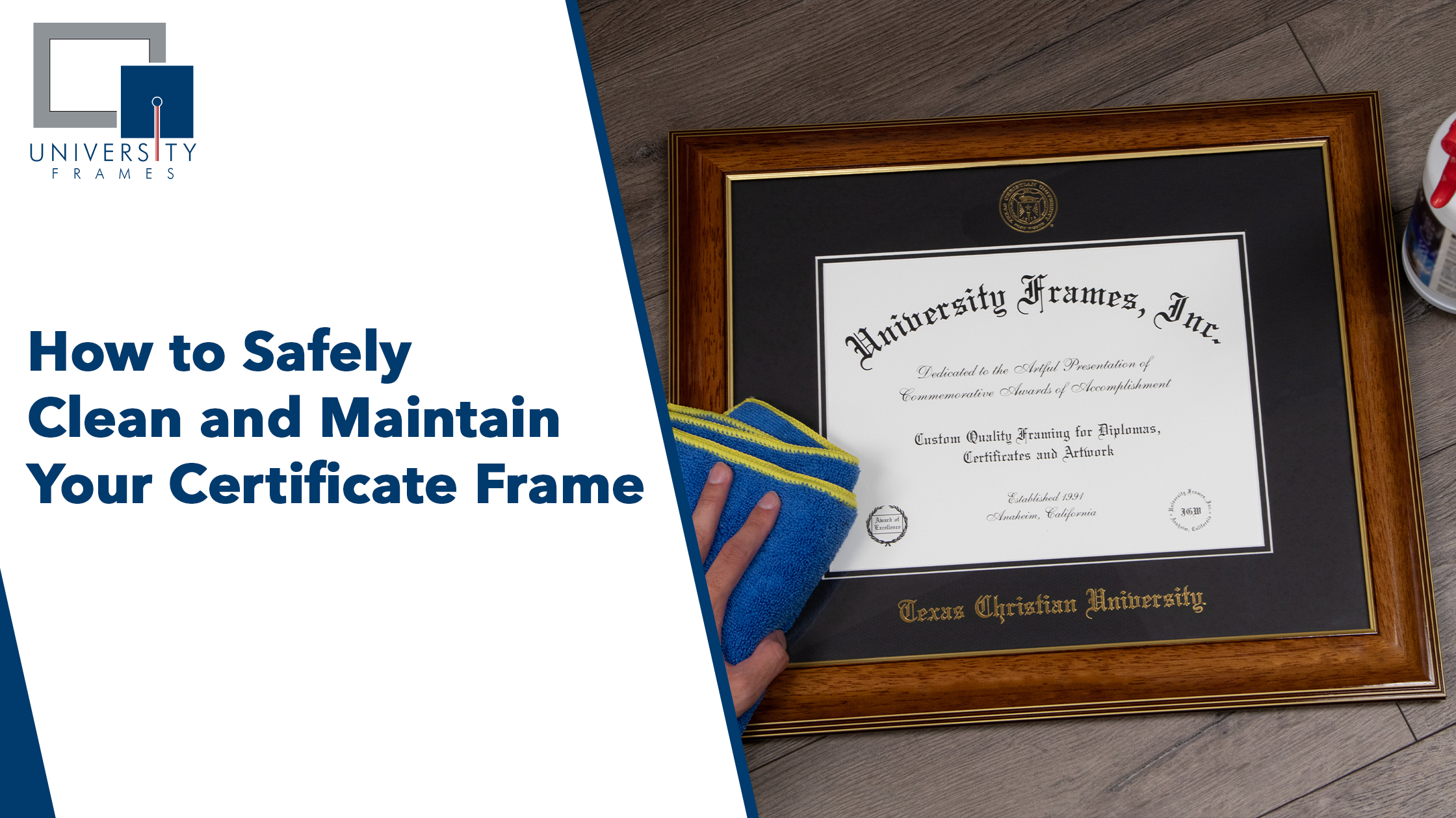 How to Safely Clean and Maintain Your Certificate Frame Without Damaging It