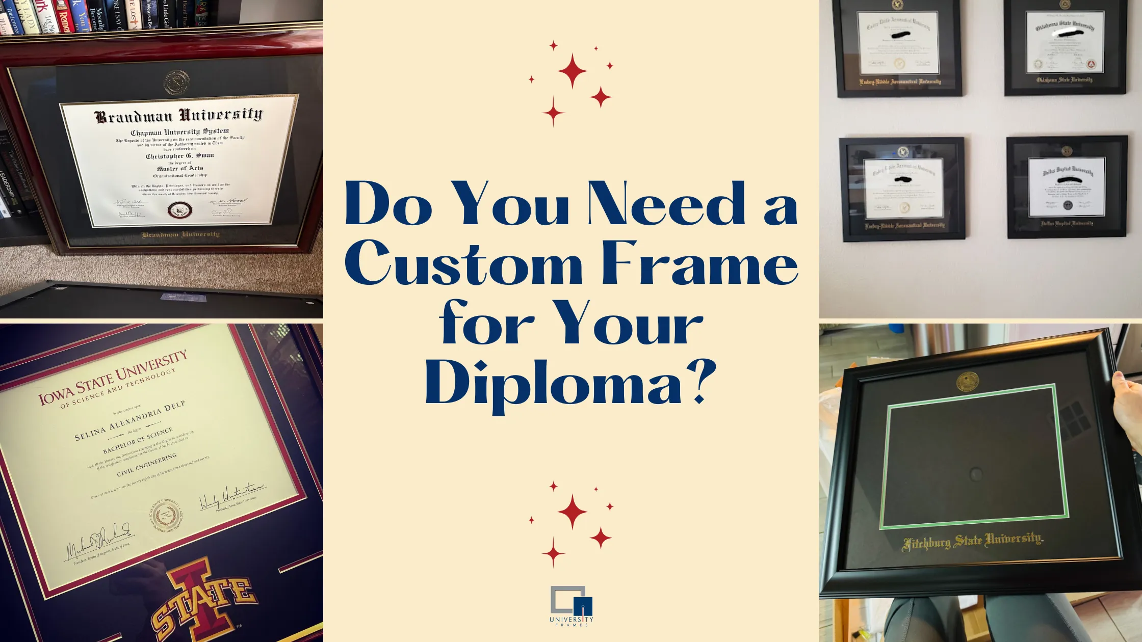 Do You Need a Custom Frame for Your Diploma?