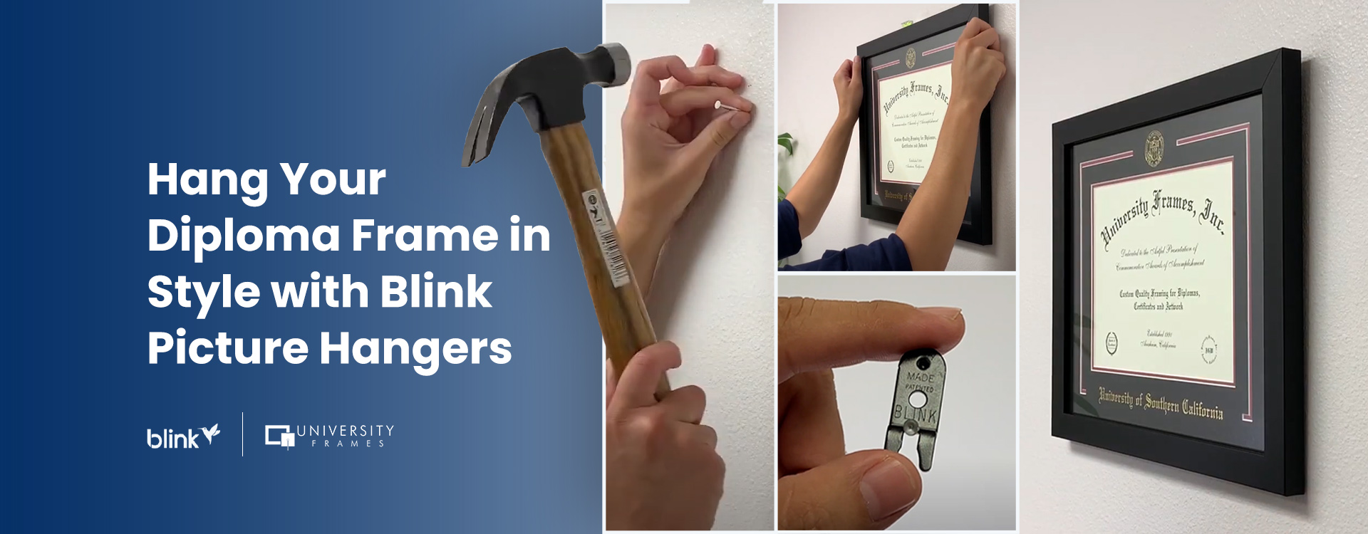 Hang Your Diploma Frame in Style with Blink Picture Hangers