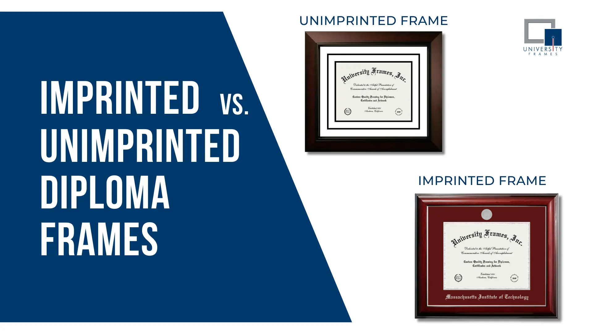 Imprinted vs Unimprinted Diploma Frames: Which One Should You Choose?