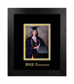 Western Governors University (Tennessee) 5 x 7 Portrait Frame in Manhattan Black with Black & Gold Mats