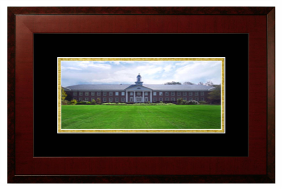 University of North Carolina at Wilmington Lithograph Only Frame in Honors Mahogany with Black & Gold Mats