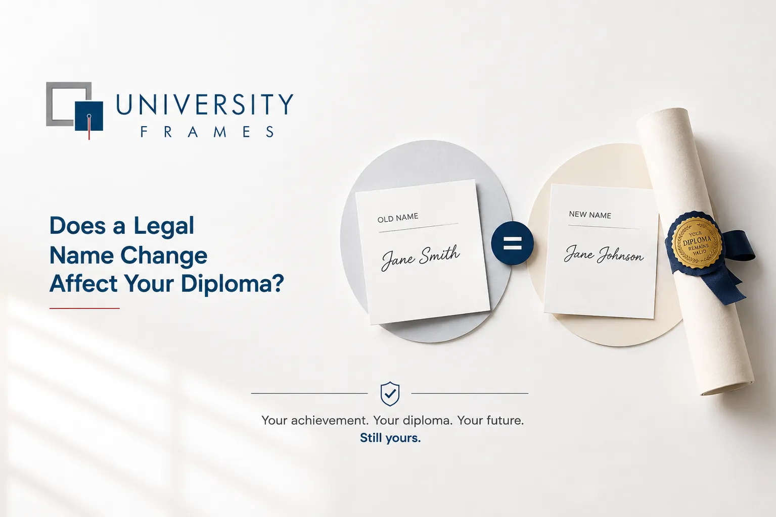 does legal name change affect your diploma