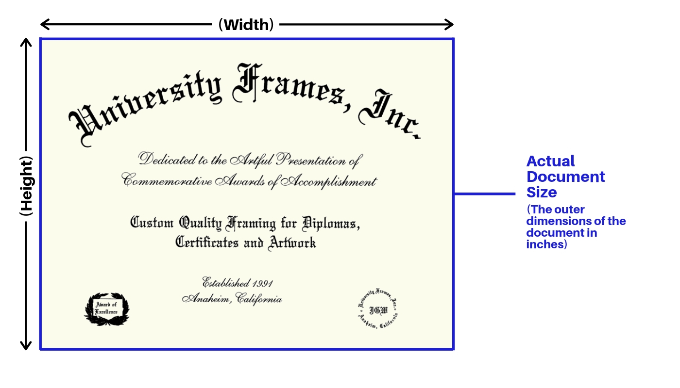 Measure Your Diploma Size
